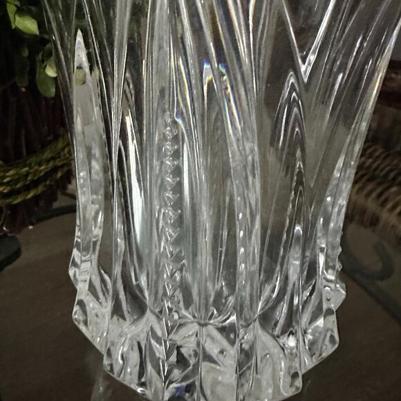 French Cristal D'Arques-Durand 12" Straight Open Flared Vase Made in France. Gor - Picture 4 of 6